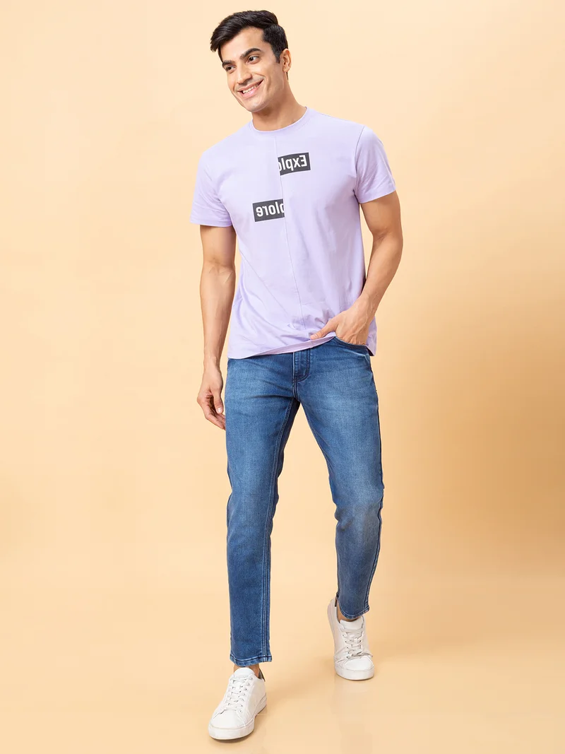 globus Globus Men Blue Mid-Rise Tapered Fit Jeans